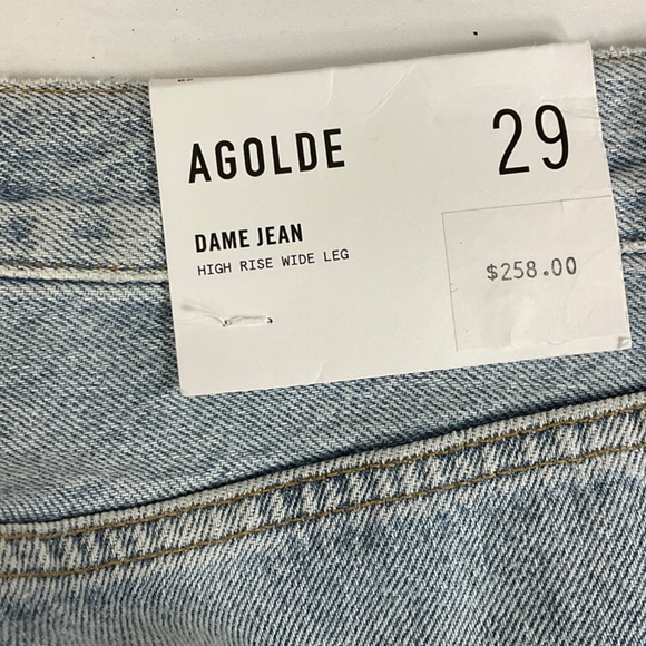 AGOLDE Dame Wide Leg Jeans in Conflict NWT - Picture 8 of 15